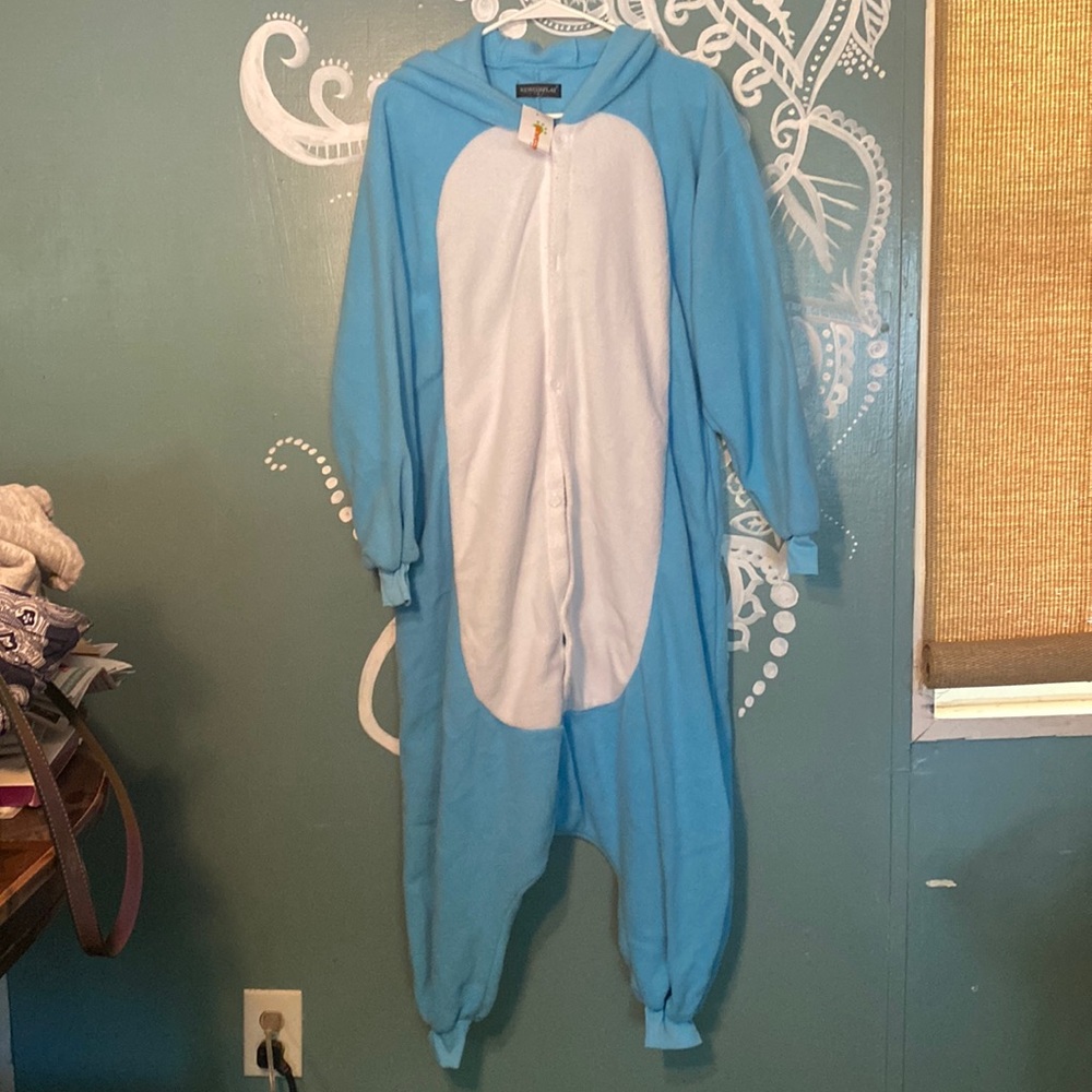 Hippo cosplay hooded onesie
